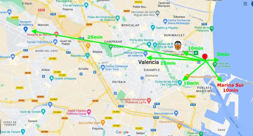 Imagen 4 de Best Valencia Beach Flat Historic Area next to the Beach